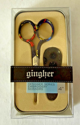 Gingher Designer Series - Emma- 4'' Embroidery Scissors~NIB