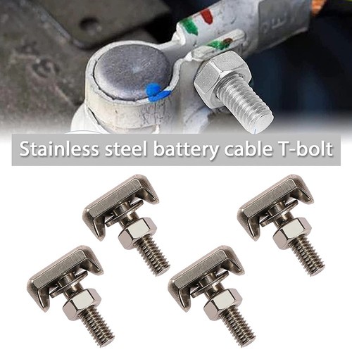 M6 Battery Terminal Bolts 4PCS Stainless Steel for Optimal Performance - Picture 9 of 12