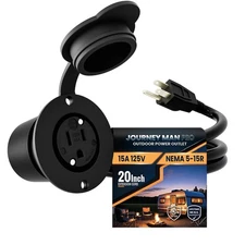 15A Weatherproof Outdoor Power Outlet by Journeyman-Pro 15 Amp 125 Volt NEMA
