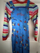 Chucky Cosplay Halloween Costume Kids Size Medium 8/10 - Preowned