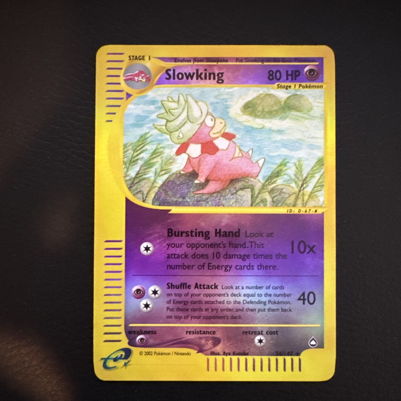 Slowking 034/147 Aquapolis Reverse Holo Near Mint