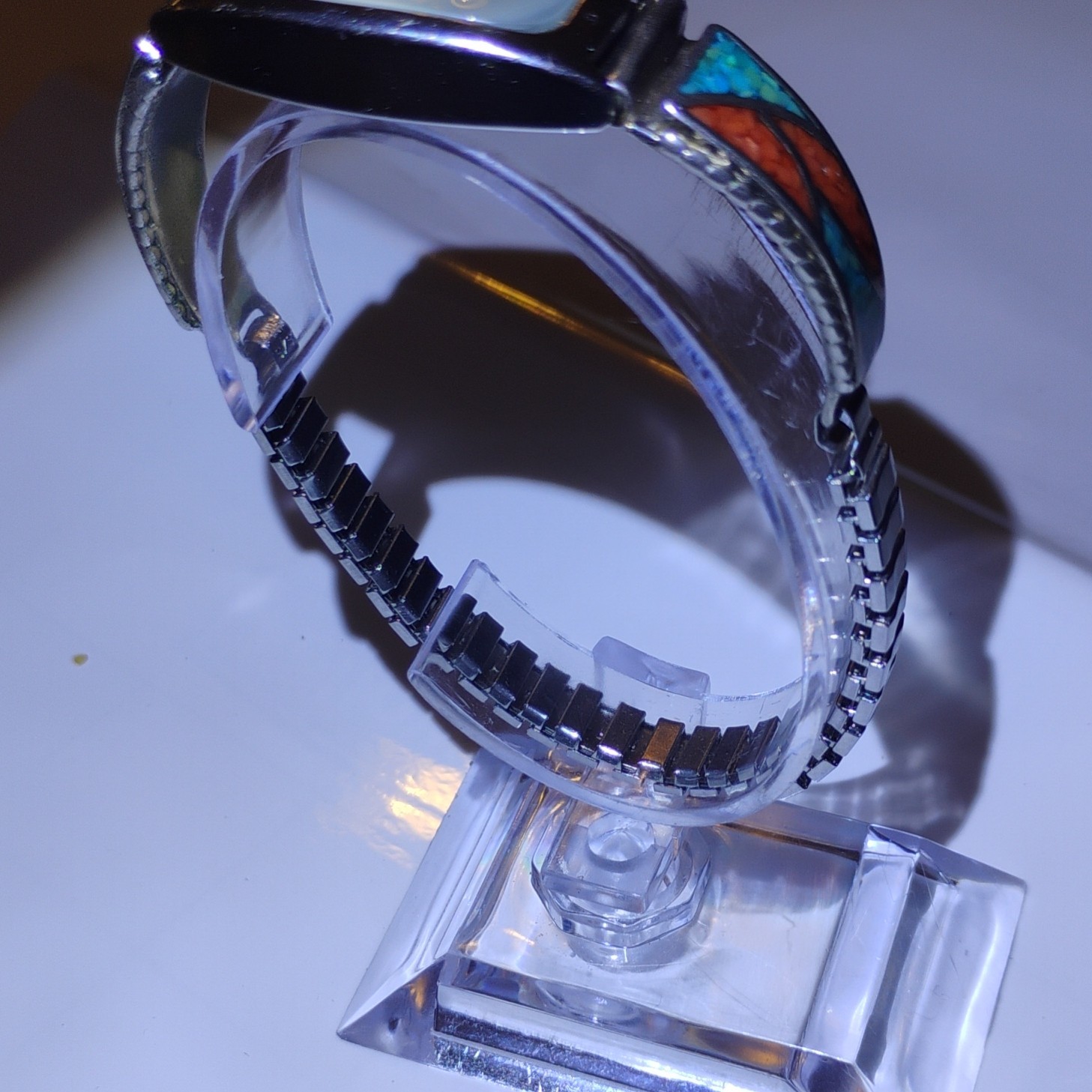 Quartz Analog Silver Rectangular Stainless Steel … - image 5