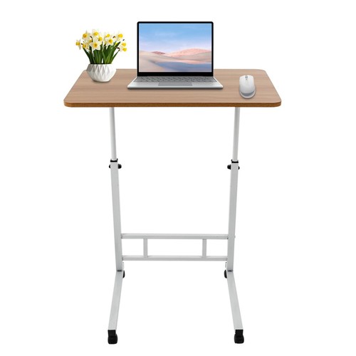 90cm Laptoptisch Betttisch Notebooktisch Pflegetisch mit Rollen Höhenverstellbar - Bild 4 von 11