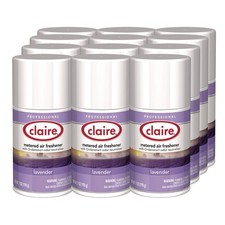Claire 115 11 oz Aerosol Spray Metered Air Freshener - Lavender 12/CT New