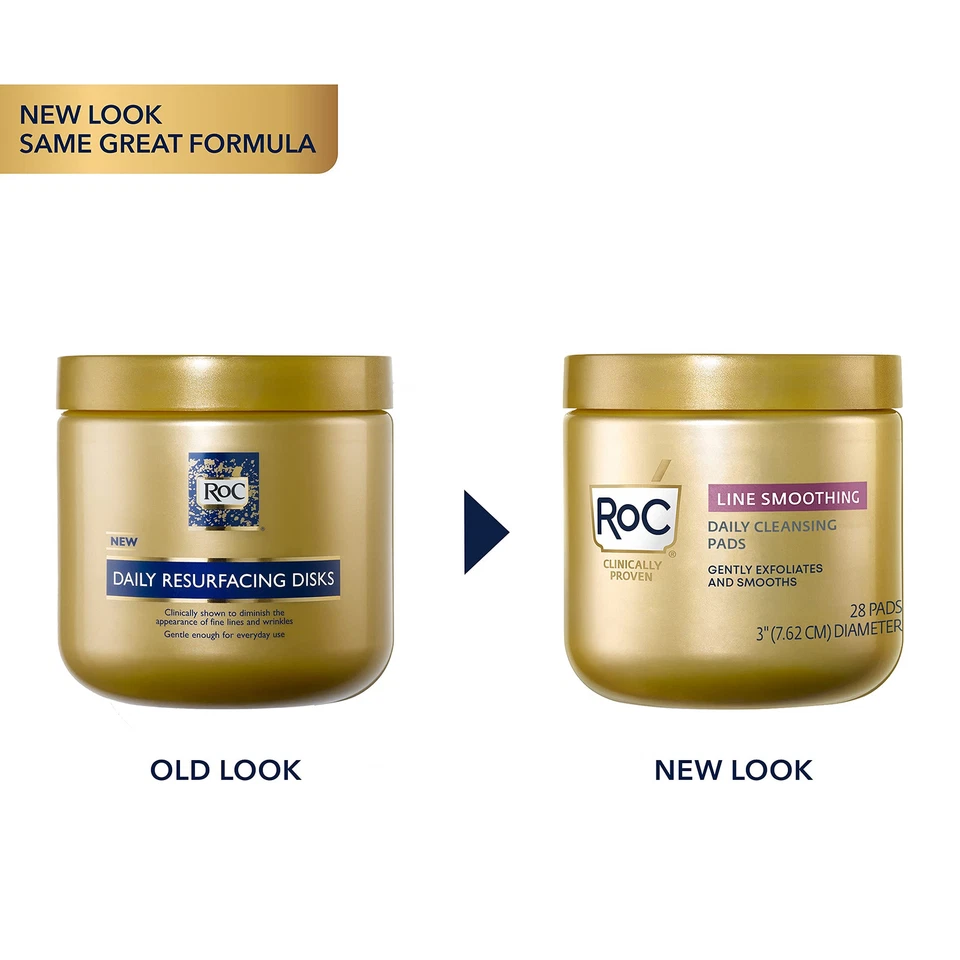 RoC Resurfacing Disks Hypoallergenic Exfoliating Makeup Remover Pads - Image 2 of 4