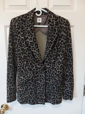 CABI Women's Animal Print Blazer Jacker Casual Career Eveyrday Size 4