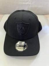New Era “blackout” Raiders 59fifty NFL Official Fitted Cap All Black Size M To L