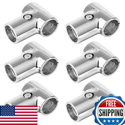 Eoere 6 Sets T Pipe Clamp Connector Fits 1-1/41.25 Od Round Tube Frame 31.8Mm - Picture 1 of 6
