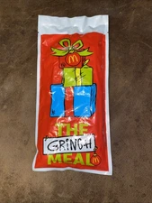 2025 McDONALD'S Grinch Socks Christmas Adult Happy Meal Single Pair Unopened 