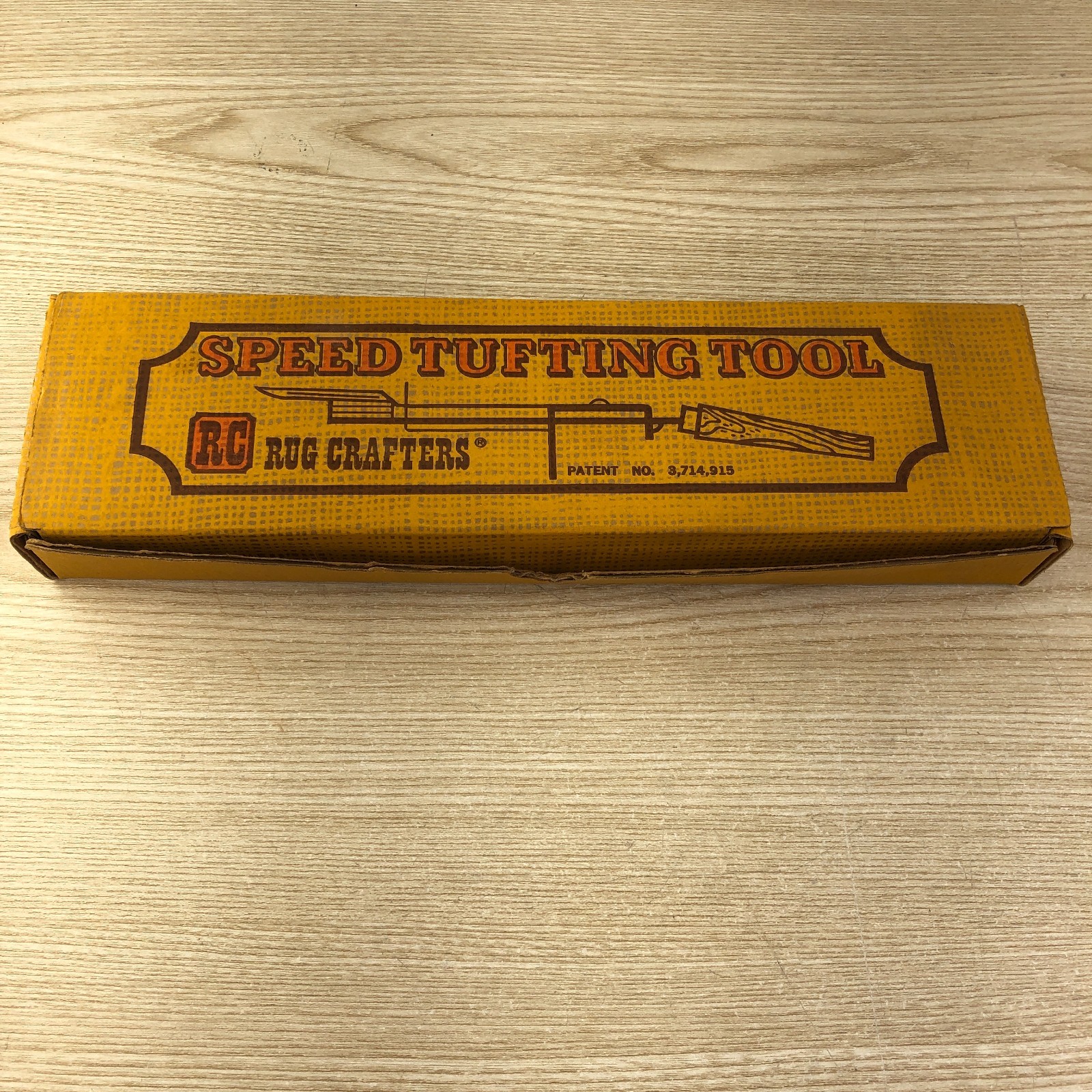 Vintage RC Rug Crafters Speed Tufting Tool  New In Box, Instructions, and Lube