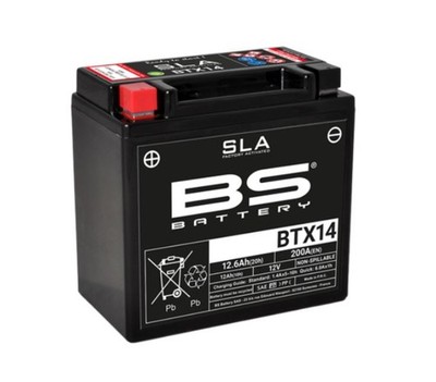 PASST FÜR BTX14 wartungsfreie SLA werkseitig gefüllte BS Batterie