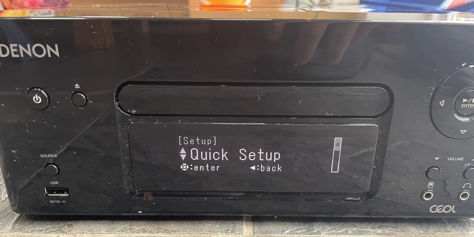 Denon CEOL RCD-N8 Récepteur CD Réseau avec Télécommande Noir - Photo 2/4