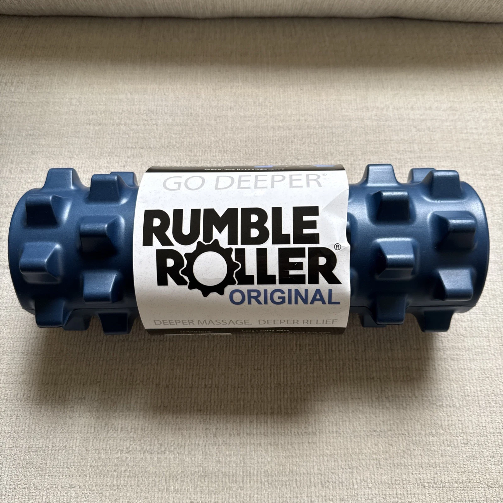 RumbleRoller Original Textured Foam Roller - Deep Tissue, Self Myofacial Release