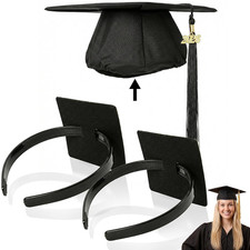 2 Pcs Graduation Cap Headband, Anti-Fall Firm Hair Band Insert, Secure