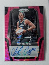 2025 Panini Prizm WNBA Chelsea Gray Signatures Pink Pulsar /35 #SG-CG