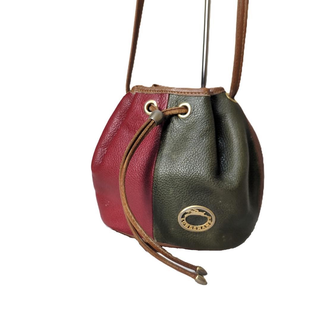 Longchamp Multicolor Leather Drawstring Shoulder … - image 5