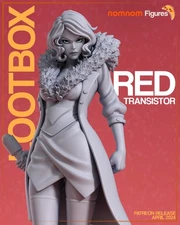 Red Transistor | 3D Resin Miniature Unpainted Model Kit Tabletop
