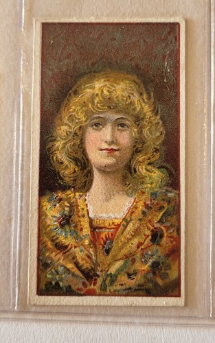VERY RARE 1899 CLB Proof set x12 Pretty Girls Richmond Cavendish cigarette cards - Picture 11 of 18