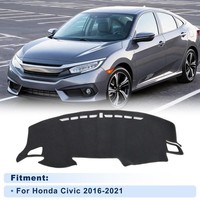 Dashcover FüR Honda Civic 2016-2021 O.Hud Anti-Rutsch/Staub Polyestergrau 1
