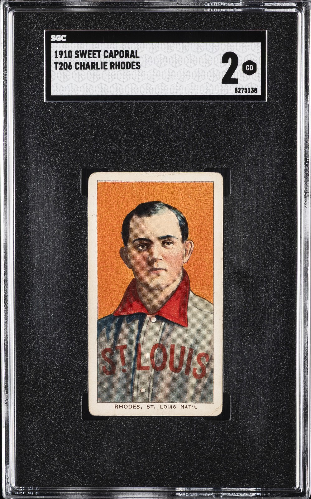 1910 SWEET CAPORAL T206 CHARLIE RHODES SGC 2