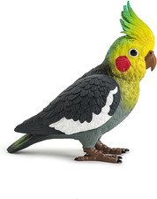 Chic Gray Cockatiel Clutch Bag