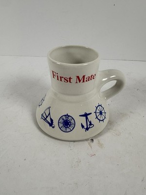 Vintage 1984 Feltman Langer First Mate Nautical Porcelain Coffee Mug USA