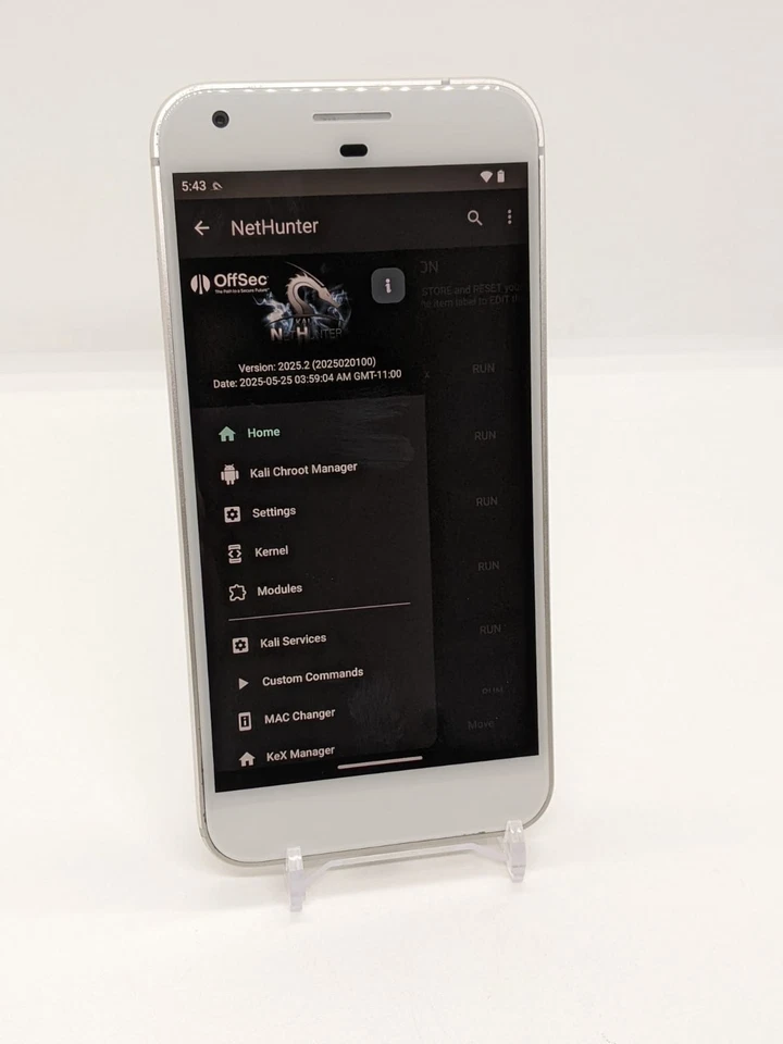 Smartphone Degoogled Pixel XL 128GB Rooted Lineage OS 22.2 Kali Nethunter Plateado Foto 4 de 4