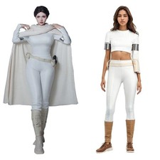 Padme Naberrie Amidala Cosplay Costume Halloween Carnival Wars Queen Cloak Suit