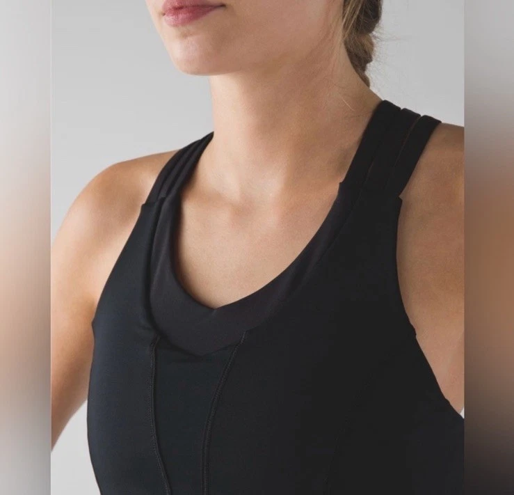Camiseta sin mangas Lululemon para mujer Beat The Heat ropa deportiva deportiva negra 4 Foto 2 de 4