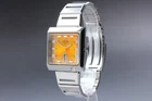 Vtg N MINT SEIKO ALBA AKA V733-5A40 KANJI Quartz Orange Dial Men's Watch JAPAN