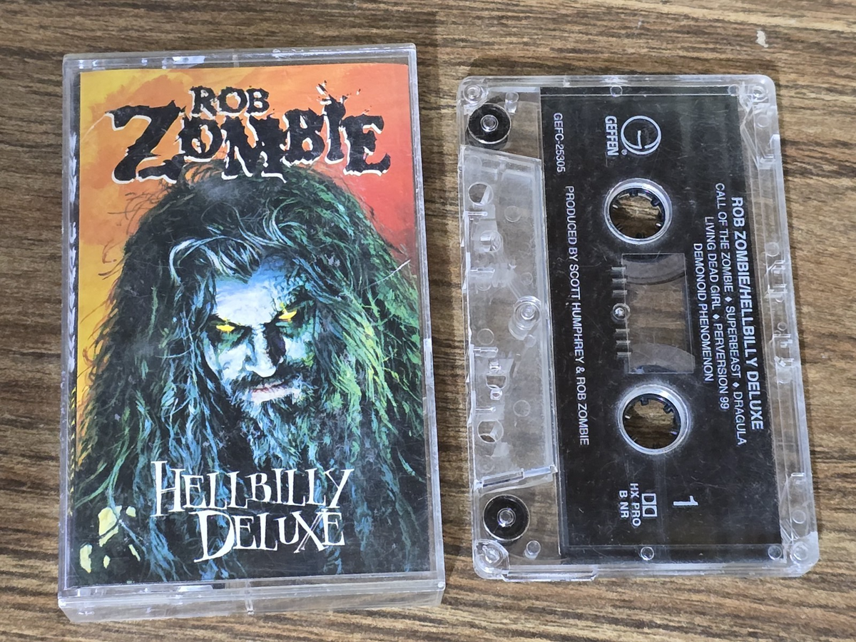 Rob Zombie Hellbilly Deluxe Cassette 1998 Geffen Rock GEFC-25305