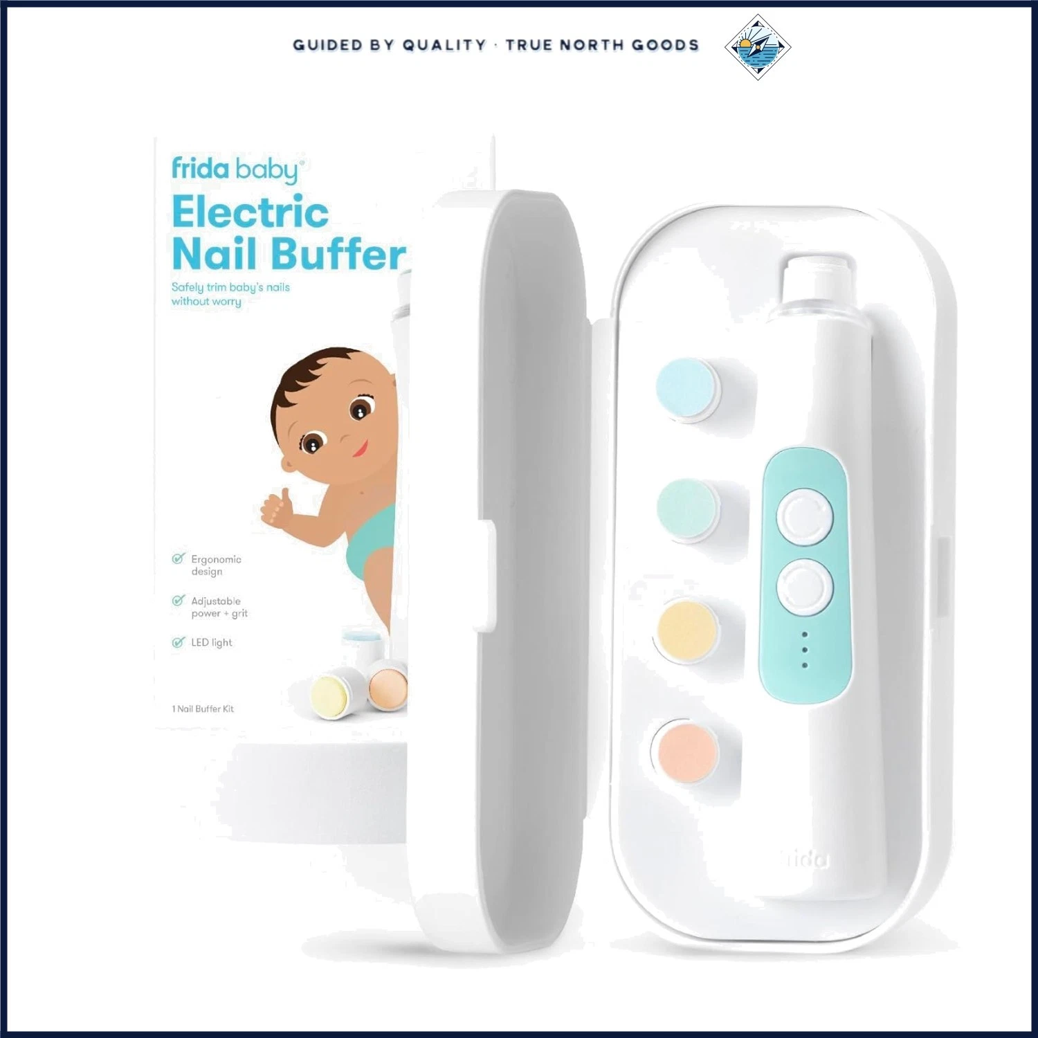 Electric Nail Buffer and File Kit for Babies with LED Light and Storage Case
Opens in a new window o