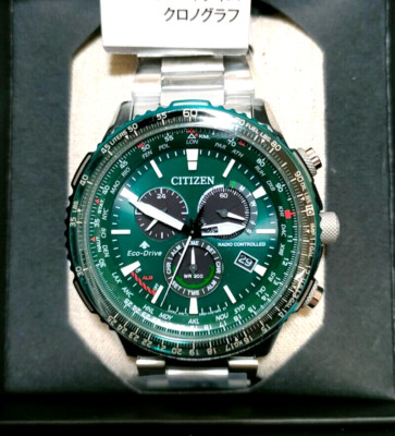 Citizen Promaster Sky CB5004-59W Green Eco-Drive Radio Direct Flight Green Watch