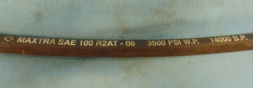 MAXTRA HYDRAULIC HOSE, R2AT-08, I.D. 1/2" OAL 35" -8 PARKER SAE/JIC FITTINGS 08U - Picture 5 of 5