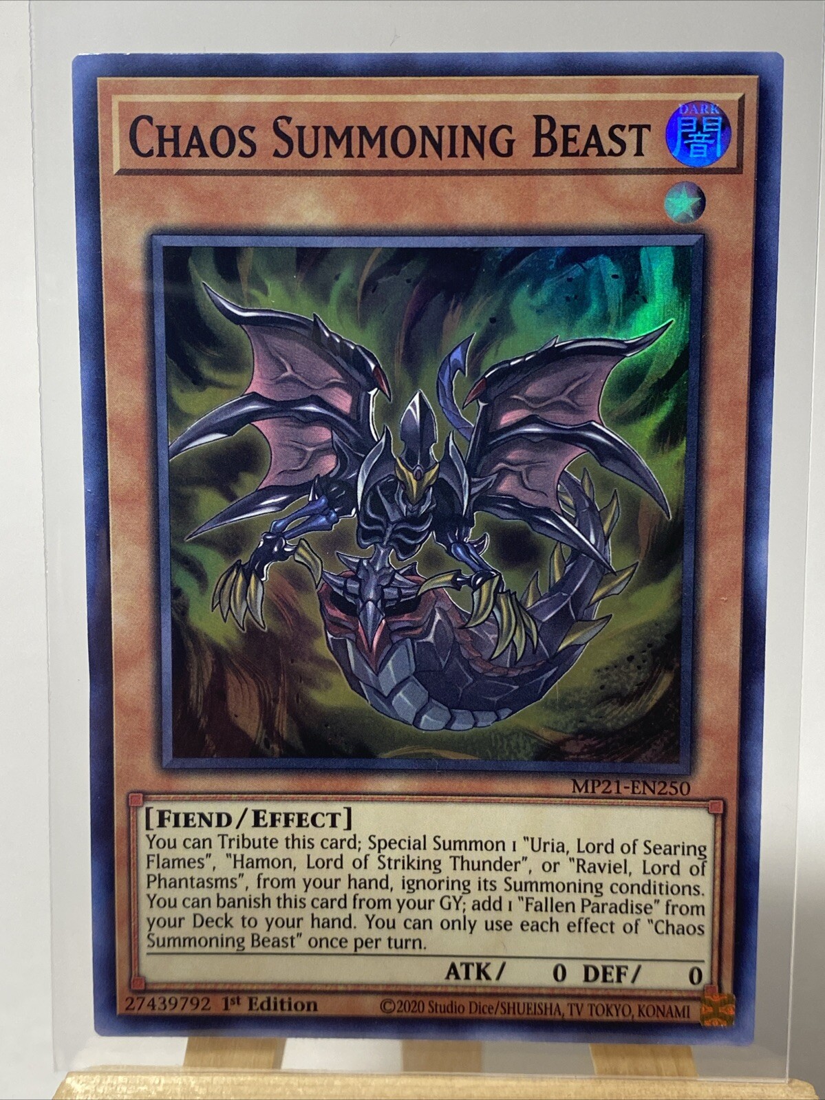 Chaos Summoning Beast MP21-EN250 1st Ed 2021 Ancient Battles Tin