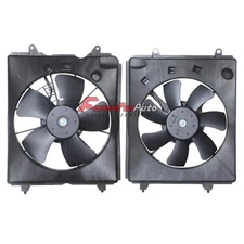 Left & Right Radiator Condenser Cooling Fan Assembly For 2010-2011 Honda CR-V
