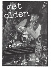 2000 Evan Williams Kentucky Bourbon Whiskey Get Older Better vintage Print AD