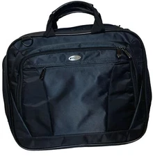 Targus Black Briefcase Laptop Document Carrying Nylon Case 