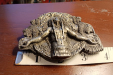 Native American Chief SISKIYOU Appaloosa Trading CO 1981 BERGAMOT Belt Buckle