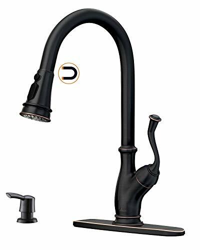 APPASO Pull Down Kitchen Faucet with Magnetic Docking (Oil ...