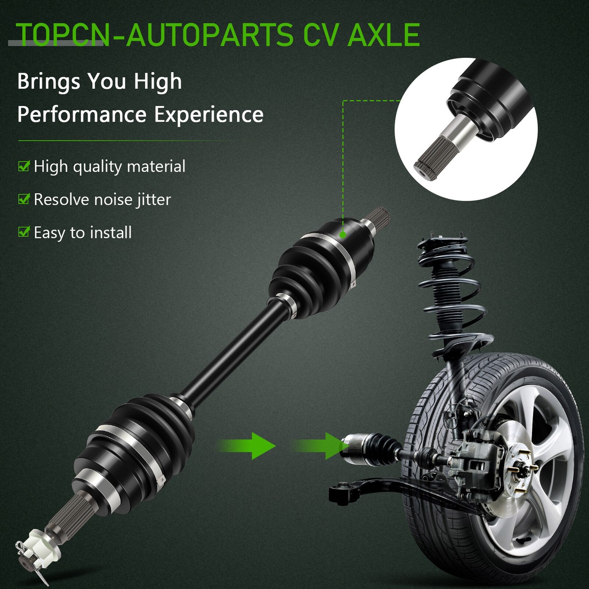 Utv Axle Front Left Rght CV Axle Drve Shaft For 1992-2001