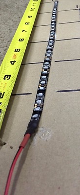 UV Ultra Violet Black Light Lamp LED Water Proof Strip+12v adaptor AC or DC plug