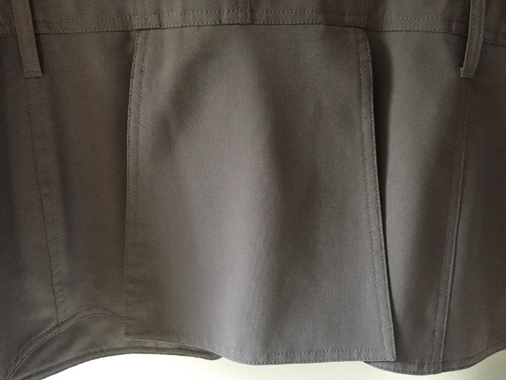 Authentic Burberry Grey Wool Military Style Coat Jacket US 10 UK 12 Excellent image 8