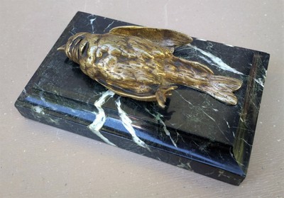 Bronze Animalier Oiseau Signé Comolera Susse Frères Sur