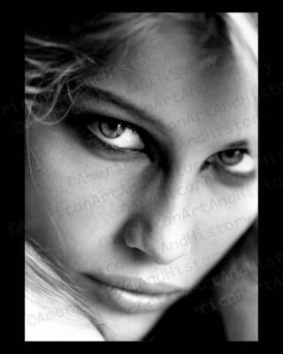 Laetitia Casta Up Close and Personal Portrait Photo Print Poster