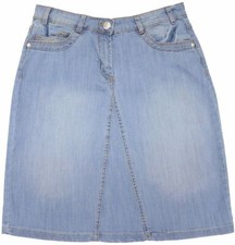 Light Blue Wash Skirt Stretch Denim Ex Highstreet RRP £22 UK Seller