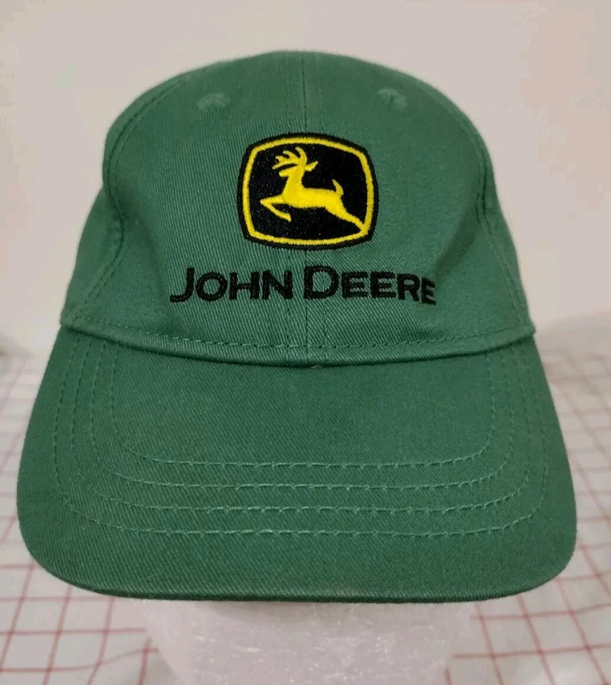 Кепка John Deere зеленая для детей ясельного возраста 1-3 эластичная с вышивкой - Изображение 2 из 4