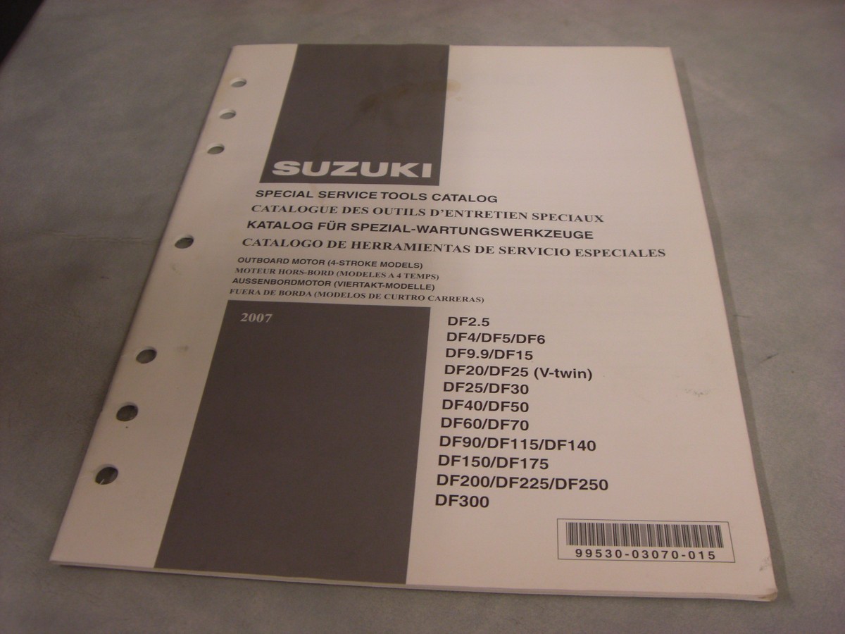 SUZUKI 2007 4 Stroke OEM Service Tools Catalog #99530-03070-015 2