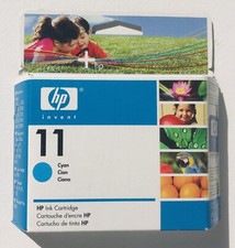 HP 11 C4836A Ink Cartridge - Cyan - Genuine New Sealed - Expired 07/2008 - NOS