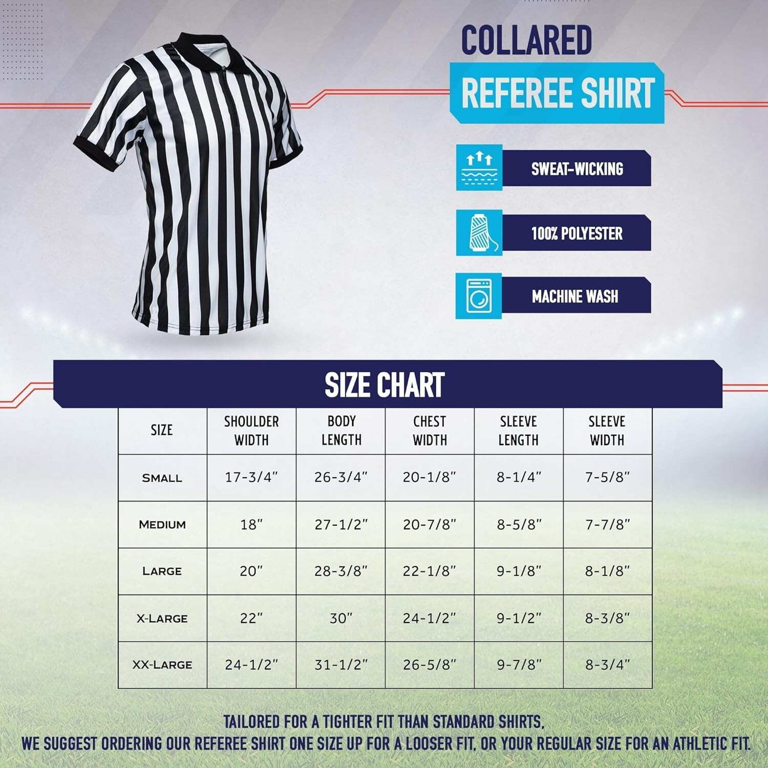 Murray Sporting Goods Men's Referee Shirt Bundle - Shirt, Hat, Flag, Whistle